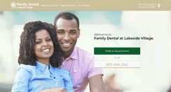 Desktop Screenshot of lakesidevillagedentist.com