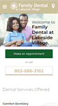 Mobile Screenshot of lakesidevillagedentist.com